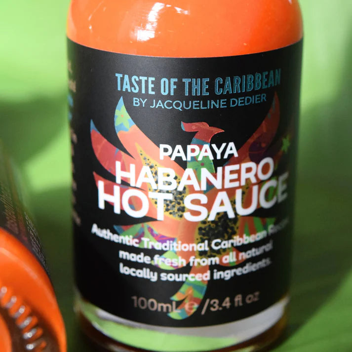 Papaya Habanero Hot Sauce | Taste of the Caribbean by Jacqueline Dedier