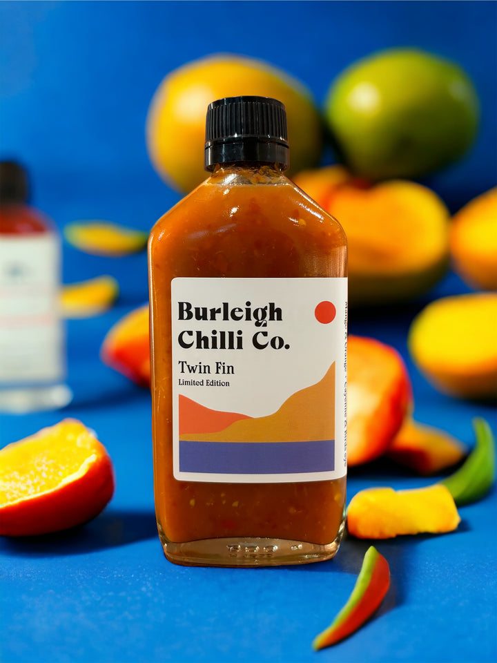 Twin Fin (Limited Edition) - Mango, Orange, Cayenne & Birds Eye | Burleigh Chilli Co.